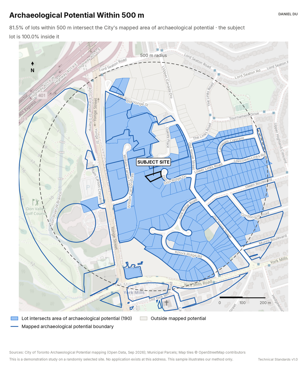Archaeological Potential Study map