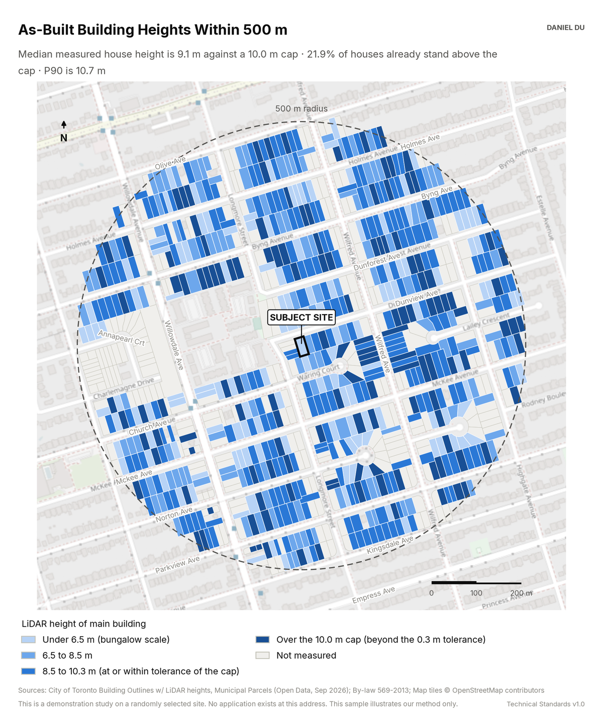 As-Built Height Study map